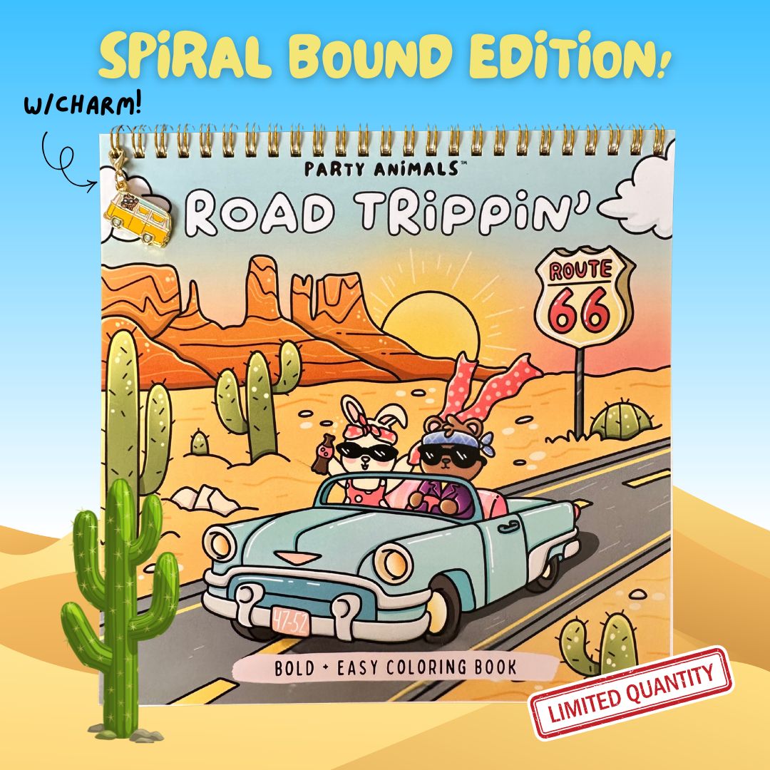 Road Trippin' Spiral Bound with Charm