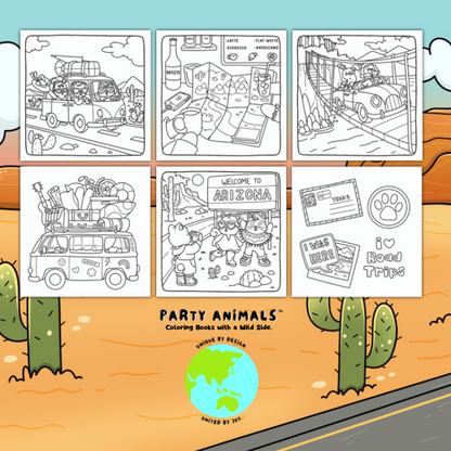 Road Trippin' Coloring Book