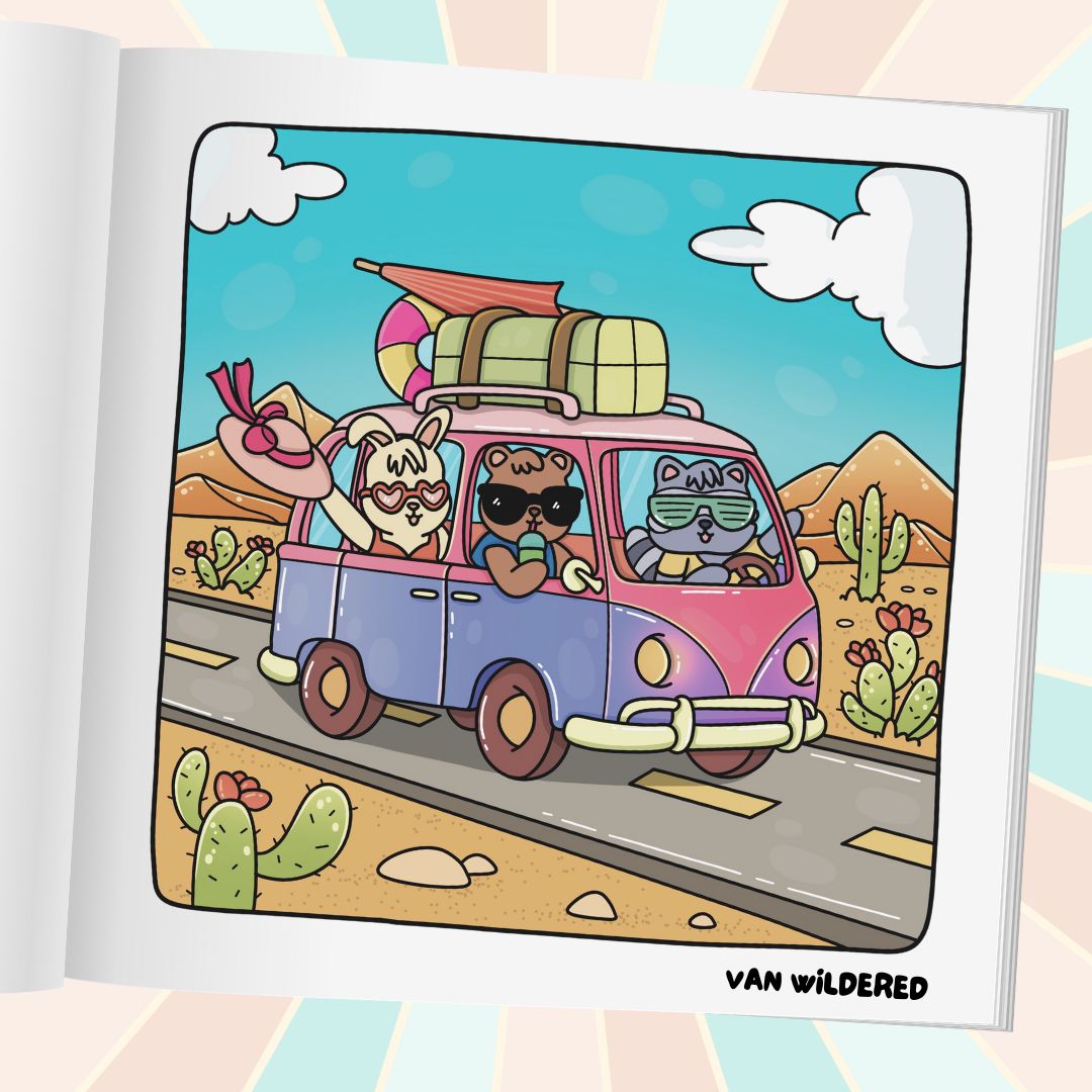 Road Trippin' Coloring Book