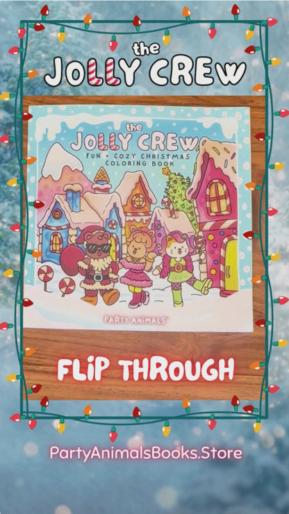 Party Animals Holiday Coloring Book Bundle – Jolly Crew + Road Trippin’